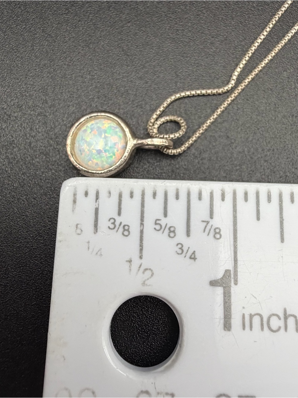925 Sterling Silver Opal pendant necklace #S71 Silpada and extender - Picture 12 of 12